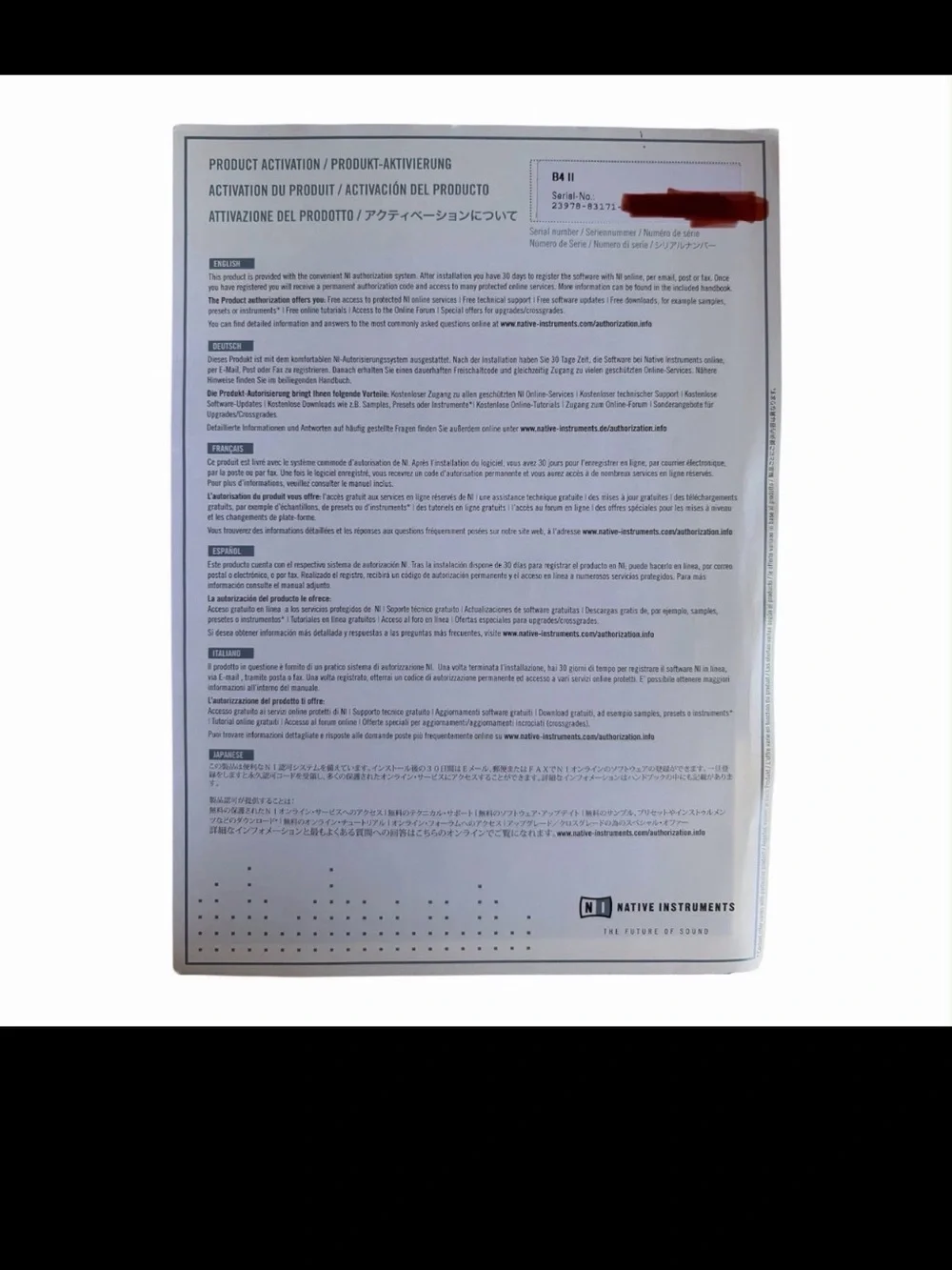 🔥 Native Instruments B4 II Organ Software Complete Box CD Manual Serial Number🔥 - Picture 5 of 5